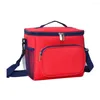 Dinnerware Sets Delivery Bag Soft Beach Picnic Thermal Insulated With Side Pocket Detachable Strap Cooler Lunch For Work