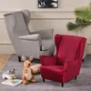 Krzesło obejmują miękkie aksamitne dla dzieci skrzydło skrzydło kingback okładka okładka elastyczna sofa schyłkowa kanapa do salonu