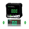 Digital Level Angle Gauge Mini Finder Box with 4 Sides Magnets LCD Bevel Inclinometer for Carpentry