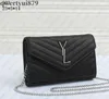 Shoulder Bags designer Women Silver chain Shoulder Bags tote bag black calfskin classic diagonal stripes quilted double flap luxury crossbody handbag 010822H