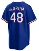 2024 aangepaste S-4XL honkbaltrui Jacob deGrom Corey Seager Marcus Semien Texas Josh Smith Kole Calhoun Nolan Ryan Jon Gray Hamilton Rangers Solak mannen vrouwen jeugd