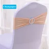 Stol täcker 100 st band stretch elastisk spandex båge rund ring för bankettparti bröllop dekoration noeud de chaise mariage