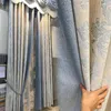 Cortina européia Chenille Jacquard Fabric cortinas
