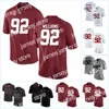 American College Football Wear 92 Quinnen Williams 13 Tua Tagovailoa Alabama Crimson Tide NCAA College Football koszulka dla męskich damskich podwójnie zszyty nazwa nu