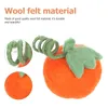 Berets Felt Pumpkin Felting Needle Supplies Wool Falldiy Halloween Beginners Party Christmas Pom Pumpkins Poms Decor Garland