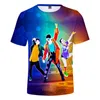 T-shirts pour hommes mode Sport Hip Hop danse 3d Costume hommes femmes T-shirt sweats hauts à manches courtes col rond T-shirts T-shirt