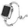 Bracelet de luxe en diamant bling pour Apple Watch Band Ultra 49mm 41mm 45mm 40mm 44mm 38/42mm Joli cadeau en acier inoxydable Mode Femme Bracelet iWatch Series 8 7 6 5 4 3 SE