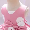 Robes à pois pour filles, tenue princesse de mariage pour enfants, vêtements de 1er anniversaire, Tutu de fête pour nourrissons, vêtements pour tout-petits