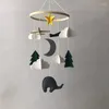 Dekorativa figurer 2023 Baby Rattle Mobile Toys Crib Toy Bed Hanging Born Wind Chimes Bell Nordic Kids Room Decoration POGRAPHY POOGREM