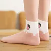 5 chaussettes printemps et été pour femmes, bateau à bouche fine et peu profonde, mignonnes, coupe basse, invisibles, tendance, couleur aléatoire