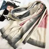 Scarves Korean Halo-dyed And Colour-matched Knitted Cashmere-like Warm Scarf For Winter 2023 Female Fringes Around The Neck