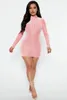 Casual Dresses Fashion Sexy Dreses For Women 2023 Autumn Winter Long Sleeve Hip Wrap Dress Sequins Round Neck Slim