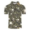 Heren Polos Gold Money Plus maat XXS-5XL Polo Shirt Hoge kwaliteit 3D-geprinte mannen Korte mouw Branden Zomerheren shirts