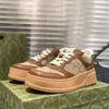 Scarpe da donna di marca retrò allenatore designer di lusso scarpe casual Rhyton B22 scarpe di tela da uomo e da donna sneakers in gomma stampata a rete di tigre a pois fragola