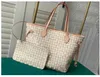 2023 Nya Internet Celebrity Bags Classic Designer Luxury Canvas Shopping Bag Handv￤ska Pl￥nbokskort Bag M40995
