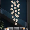 Hängslampor moderna lampor ledde guld hängande belysning minimalistiska vardagsrummet restauranginredning runda armatur suspensio lampa