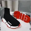 Top Designer Socks Casual Shoes Platform Runner Sneaker Sock Shoe Master Emed Sneakers Speeds Booties Men Woman Shiny Knit Speed 2.0 1.0 Trainer Casual Shoes 899