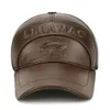Шариковые шапки для снимки шапки мужская кожаная шляпа Кожаная шляпа теплый бейсбол регулируемый размер