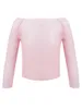 Stage Wear Kids Girls Dance Shirt See-through Long Sleeve Mesh Chiffon Blouse Cover Up Tops For Gymnastics Training Leotard Dress