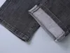 Jeans à jambe droite designer pour une variété de scénarios décoration triangulaire Nouveau Jean à eau de diamant en eau en détresse noire taille 29-40