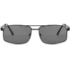 NEW Sunglasses Unisex Rectangle Sun Glasses Double Beam Anti-UV Spectacles Wave Temples Eyeglasses Simplity Ornamental