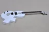 Factory Custom white Electric Guitar Black Hardware H Pickup Rosewood fretboard Unusual shape Offer Customized