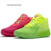 2023lamelo Shoelamelo Ball MB01 Rick and Morty Mens Basketball Shoes Queen Galaxy Buzz Cityレアグレーレッドパープ