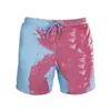 Men's Shorts Comfortable Summer Child Beach Leisure Fashion Chic Casual Drawstring Color-Changing Swim Trunks