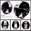 オートバイヘルメット1 PCSバイヘルメットオープンモトとインナーサンバイザー安全レンズレースフェイスL 57-62cm