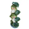 LED extérieure grenouille solaire lumières jardin ornement Figure grenouilles Statue avec lumière pour cour Patio arrière-cour fête décoration