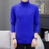 Maglioni da uomo maglione spesso invernale da uomo semplice da uomo 2023 dolcevita pullover completi casual lana standard solida calda