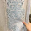 Cortina européia Chenille Jacquard Fabric cortinas