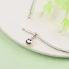 925 Sterling Silver ME Styling Happy Mini Dangle Charm Bead Adatto solo per collane di gioielli europei Pandora Me Type