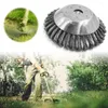 Professional Hand Tool Sets Lawn Mower Head Steel Wire Wheel Garden Brush Grass Eater Cutter Tools Trimmer 6inch