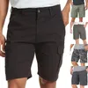 Herenshorts ishowtienda Fashion Pocket Zipper veerkracht Vrije tijd Tijd Tooling Korte broek Pantalones Cortos de Hombre Casual