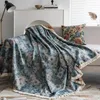 Stoelhoezen Sofa Cover Crochet Idyllic Style Drukdoek voor woonkamer Furnitair Decor Tapestry Tapeste Dirt Prevention Couch