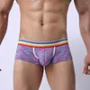Slip Rainbow Ice Soie 3D Tailoring U Hommes Sous-Vêtements Coloré Boxer Shorts Culotte Antibactérienne Petit Ami Cadeaux Lingeries Haute Qualité