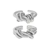 Cluster ringen Koreaanse ins koude wind niche ontwerp zware industrie persoonlijkheid eenvoudige meerlagige wikkeling knoop s925 sterling zilveren ring vrouw