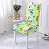Chair Covers Musical Note Print Seat Cover Guitar Pattern For Banquet Party Polyester Stretch Protector Universal Size