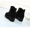 Boots Ankle Zipper For Women Short Plush Shoes Woman Handmade Rubber Outsole Female Fashion Big Size Us5-Us9.51