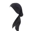 Berretti Cappello Nazionale Donna Hijab Per Ragazze Simulazione Seta Foulard intrecciato a bordo largo Berretto Chemioterapia Cofani Dormire Tempo libero