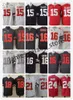 American College Football Wear NCAA Ohio State Buckeyes voetbaljersey 15 Ezekiel Elliott 16 J.T Barrett 18 Tate Martell 21 Parris Campbell 24 Shaun Wade 25 Mike Webe