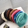 Bonnets Bonnet / Skull Caps Automne et hiver coréen Ins Wild Pure Color Lamb Hair Bucket Hat Warm Plush Propriétaire Toe Cap Pêcheur