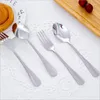 Dinware sets 2 stks/set roestvrij staal lang handeld vork diner fruit dessert cutlery vorken keuken picknick bento accessoires