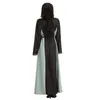 Ethnische Kleidung Ramadan Mode Muslimische Kleider Für Frauen Dubai Abaya Weibliche Vintage Islam Lose Elegante Türkische Langarm Party Kleid