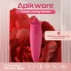 Sex leksak vibrator lila fågel tunga slickar vagina vibrerande onanator kvinnlig sex honung bönor klitoris massager