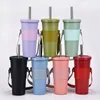 Coffee Cup Holder Reusable PU Leather Sleeve Stylish Portable Sleeves Protector Cover for Cold Hot Drinks 1223844