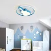 Luzes de teto Lâmpada de personalidade Design infantil quarto Led Guitar Room Light Boy Girl Pink Blue Creative Lamplb32611