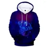 Heren Hoodies 2023 Classic 12 Zodiac Signs Ram Hoodie Sweatshirt Men/Women Constellation 3D Hoody Clothing Print Casual Full