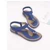 Hälkvinnor Sandaler Style Summer Flat Casual Flip Flops Single Ladies Shoes 2023 Woman Soft Sole Slipper 38